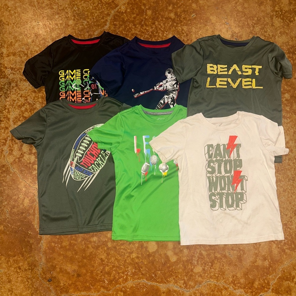 BCG Bundle boys dry fit shirts all size 6-7